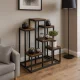 ModernHome Plant Stand with 6 Shelves Industrial Flower Pot Holder for Indoor Plants