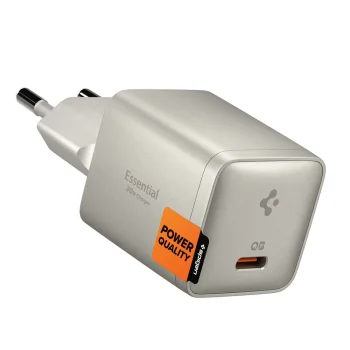 Spigen Essential EE301EU 30W 1-Port Wall Charger, Titanium