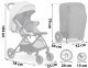 Nukido Paseo Baby Stroller, Foldable, up to 15 kg