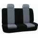 Universal Car Seat Covers Full Set, Black and Grey