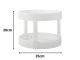 Two-Tier Rotating Kitchen Organizer, White