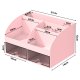 Desk Organizer for Cosmetics and Stationery, Pink