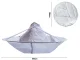 Hairdressing Cape Collar for Hair Cutting, Silver