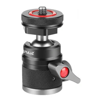 Puluz Aluminum Ball Head with Cold Shoe Mount, Black