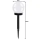 Gardlov Solar Garden Lights Ball Shape, Set of 6