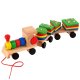 Educational Wooden Toy Puzzle Sorter, Train with wagons