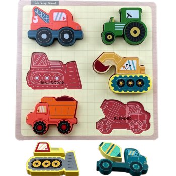 Wooden Educational Puzzle Logic Vehicles Construction Zkb-2053