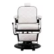 Gabbiano Carlos Extra Barber Chair with Hydraulic Lift, Pearl