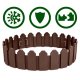 Garden Edging Kit Plonos 2.4 m PL-960, brown