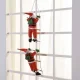 Ruhhy 22519 Christmas Decoration - Two Santas on a Ladder, 120 cm