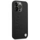 BMW iPhone 14 Pro Max Case Leather Stamp, Black