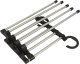 Foldable Space Saving Pants Hanger Organizer 5 Trouser Pairs Metal Rack