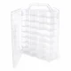 Transparent Toy Car Organizer Case for 48 Cars