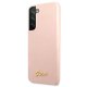 Guess Phone Case Silicone Script Pink