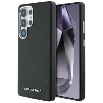 Karl Lagerfeld Saffiano MagSafe Case for Samsung Galaxy S25 Ultra, Black