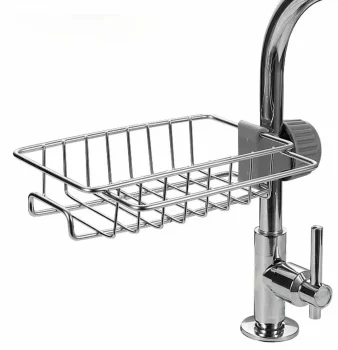 Faucet Shelf Kitchen & Bathroom Organizer Silver