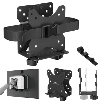 Maclean MC-115 B Mini PC Mount, VESA, 5kg, Black