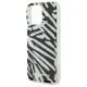 Apple iPhone 16 Pro 6.3\'\' Karl Lagerfeld IML Zebra Pattern & Cord Cover Case, Black