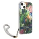 Guess Flower Strap Case for iPhone 13 mini, Blue