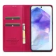 Samsung Galaxy A55 ( SM-A556B/DS ) LC.IMEEKE PU Leather Wallet Protective Book Case Cover, Red