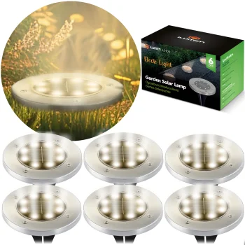 Ilumen LS-104 Solar Garden Lights, 6 Pcs
