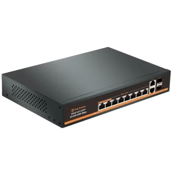 PoE Switch 8x Gigabit PoE + 2x Gigabit Uplink + 2x SFP, 120W