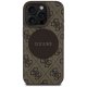 Guess iPhone 16 Pro Max Case 4G Circle Classic Logo MagSafe, Brown