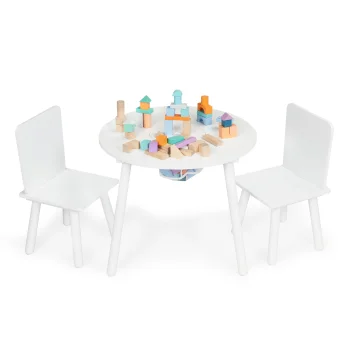 Ecotoys Kids Furniture Set: Table and 2 Chairs