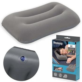 Bestway Inflatable Velour Pillow 42x26 cm