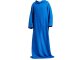 Oversized Fleece Wearable Blanket with Sleeves, 138x180 cm, Blue