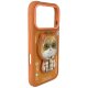 Nimmy Cool&Cute 2.0 Cat Phone Case Cover iPhone 17 Pro with Magnetic Hanger - Orange