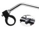 Bicycle Rearview Mirror Set with Reflector, 20–25mm, Black