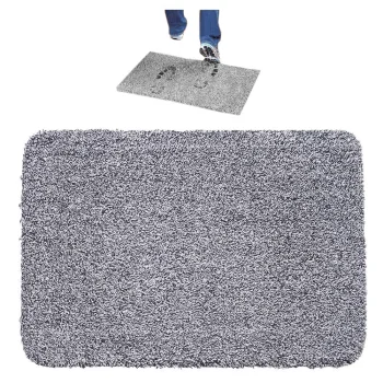 Clean Step Mat Doormat, 70x46 cm, Grey