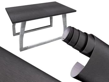 Brushed Self-Adhesive Foil for Furniture and Cars, Graphite, 1.52x30m