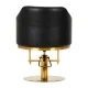 Gabbiano Burgos Hairdresser Chair with Hydraulic Lift, Black/Gold