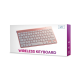 Setty Touched Bluetooth Wireless Foldable Mini Computer Keyboard, Pink