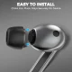 Tech-Protect Silicone Ear Tips for Samsung Galaxy Buds 3 Pro S/M/L Black