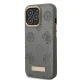 Guess Peony Logo Plate MagSafe Case for iPhone 13 / 13 Pro - Grey
