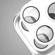 Etteri Full Camera Lens Protector for iPhone 17 Pro, Silver