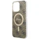 Guess 4G MagSafe Case for iPhone 15 Pro Max, Brown