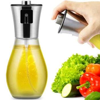 Oil and Vinegar Sprayer Dispenser, 200 ml, Silver