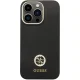 Apple iPhone 13 Pro Max 6.7\'\' Guess Silicone Logo Strass 4G Case Cover (GUHCP13XM4DGPK), Black