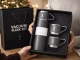 Travel Thermos 400ml with 3 Cups Stainless Steel, Grey