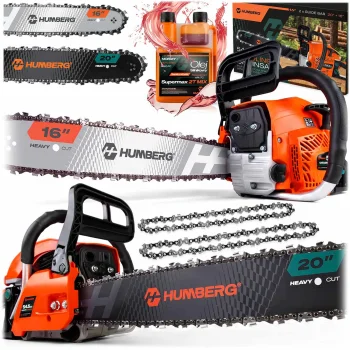 Petrol Chainsaw for Wood Humberg HM-664, 16" + Oil