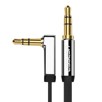 Ugreen Flat AUX Audio Cable 3.5mm Mini Jack 2m Silver