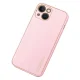 Dux Ducis Yolo iPhone 14 Plus Case, Faux Leather, Pink