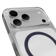 Puro iPhone 17 Pro Max Case Lite Mag, Transparent with Blue Ring