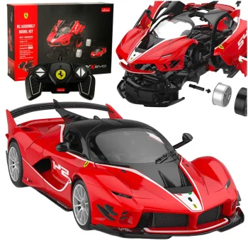 RC Assembly Building Car Model Kit with Remote, Ferrari (1:16), 92 pcs.