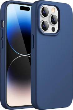 Apple iPhone 16 Pro 6.3'' Matt Silicone Color Case Cover, Blue