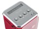 Wireless Bluetooth Speaker with FM Radio, USB, microSD, and Rechargeable Battery, Red